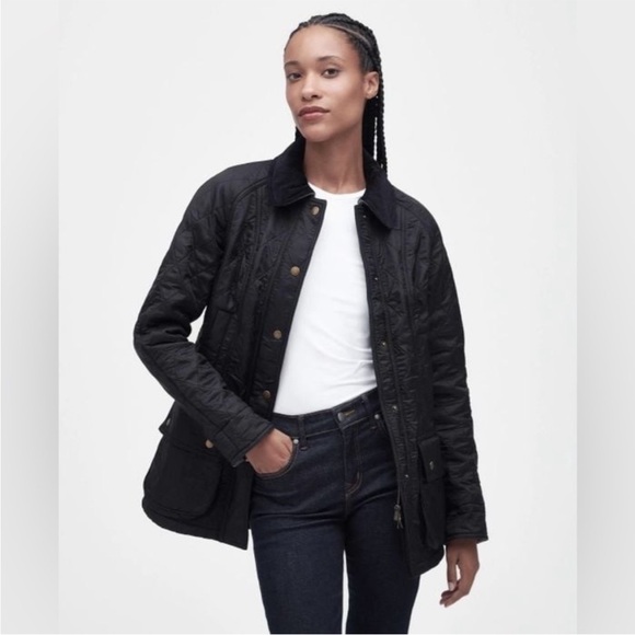Barbour Black Quilted Jacket - Picture 2 of 10